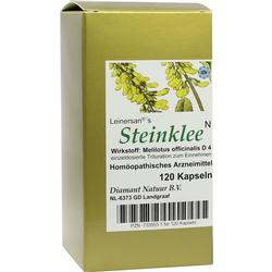 Eine Verpackung mit Steinklee-Kapseln, homöopathisches Arzneimittel, 120 Stück.