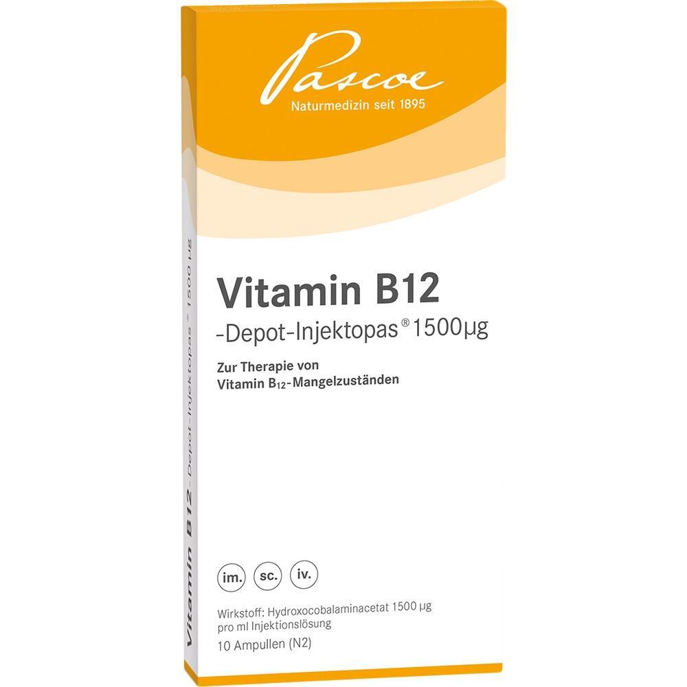 Eine Packung von Vitamin B12-Injektionen für medizinische Anwendung.